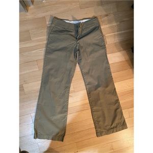 Gap olive green wide leg chinos